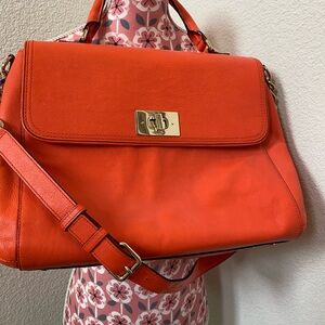 Kate Spade Elegant Orange Leather Handbag